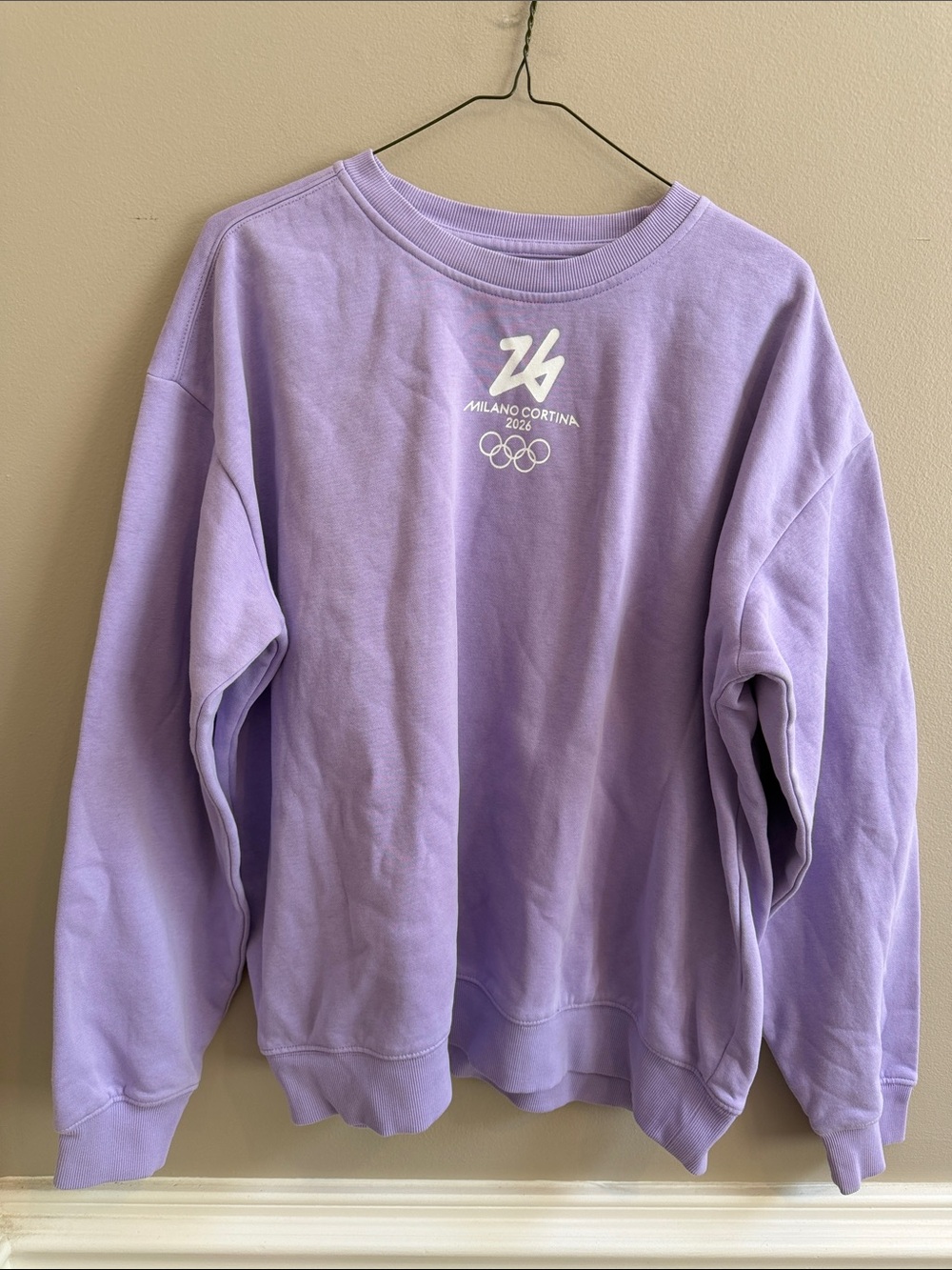 Milano Cortina 2026 Lavender Olympic Crewneck Sweatshirt